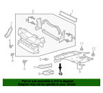 Radiator Support Splash Shield Screw - Ford (-W715060-S450B)