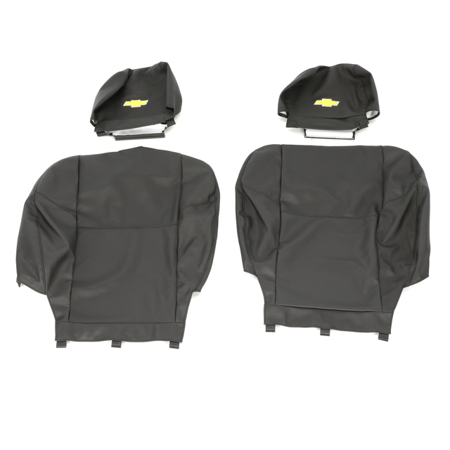 12499913 - Interior: Seat Covers - Front Set - Bucket for Chevrolet: Avalanche, Silverado 1500, Silverado 1500 Classic, Silverado 1500 HD, Silverado 1500 HD Classic, Silverado 2500, Silverado 2500 HD, Silverado 2500 HD Classic, Silverado 3500, Silverado 3500 Classic, Silverado 3500 HD, Suburban 1500, Suburban 2500, Tahoe Image