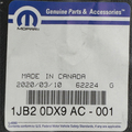 1JB20DX9AC - Interior Trim: Passenger Outboard Shield for Chrysler: Town &amp; Country | Dodge: Grand Caravan | Ram: C/V Image