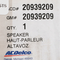 20939209 - : Rear Radio Speaker for GM Image