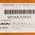 94216AJ13AVH - Body: Door Trim Panel for Subaru: Legacy, Outback Image
