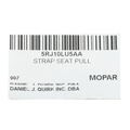5RJ10LU5AA - : Seat Pull Strap for Jeep: Cherokee Image