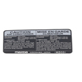 KD3361439 - Body: AC Label for Mazda Image