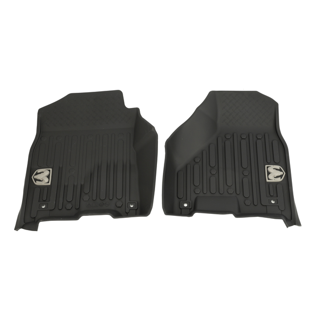 82215579AB - Interior Accessories: All-Weather Floor Mats, Bucket-Style, Regular Cab, Black for Ram: 1500, 1500 Classic, 2500, 3500 Image
