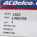 12003758 - Electrical: Socket for Buick: Century, Commercial Chassis, Electra, LeSabre, Reatta, Roadmaster, Skyhawk, Skylark | Cadillac: Cimarron, DeVille, Eldorado, Fleetwood, Seville | Chevrolet: Astro, Camaro, Caprice, Cavalier, Celebrity, Corsica, Corvette, Impala | GMC: Safari | Oldsmobile: 98, Cutlass Ciera, Cutlass Cruiser, Toronado | Pontiac: 6000, Fiero, Firebird, Grand Am, Sunbird Image