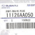 11126AA050 - Engine: Drain Plug Gasket for Subaru: Legacy, Outback, Tribeca Image