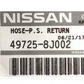 497258J002 - : Power Steering Return Hose for Nissan Image