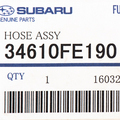 34610FE190 - Steering: Power Steering Pressure Hose for Subaru: Impreza Image
