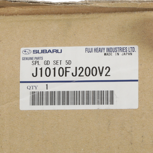 J1010FJ200V2 - Exterior: Splash Guards - 5-Dr - Crystal Black Silica for Subaru: Impreza Image