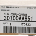 30100AA851 - Clutch: Disc for Subaru: Baja, Forester, Impreza, Legacy, Outback Image