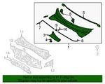 86150B2000 - Body: Cowl Grille for Kia Image
