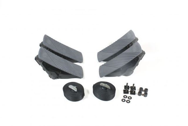 1K0071127A - Hauling: Kayak Holder Attachment - Black for Volkswagen: Arteon, Atlas, Beetle, CC, e-Golf, Golf, Golf Alltrack, Golf SportWagen, GTI, ID.4, Jetta, Passat, Rabbit, Routan, Taos, Tiguan, Tiguan Limited, Touareg Image