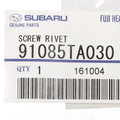 91085TA030 - : Rocker Molding Rivet for Subaru: Baja, Impreza, Legacy, Outback Image