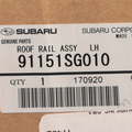 91151SG010 - : Rail Assembly for Subaru Image
