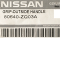 80640ZQ03A - : Handle, Outside for Nissan: Armada Image