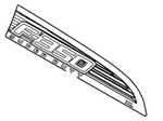 CC3Z16720FD - : Fender Emblem for Ford Image