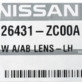 26431ZC00A - : Map Lamp Lens for Nissan: Armada, TITAN Image