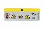 701010002AA - Body: Caution Label for Volkswagen: Arteon, Atlas, Atlas Cross Sport, Beetle, CC, e-Golf, Golf, Golf Alltrack, Golf R, Golf SportWagen, GTI, Jetta, Passat, Phaeton, R32, Rabbit, Tiguan, Tiguan Limited, Touareg Image