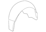 22829473 - : Rear Driver Side Wheelhouse Liner for GM Image