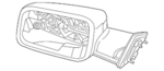 68361474AD - : Outside Rear-View Mirror, Right for Ram: 2500, 3500 Image