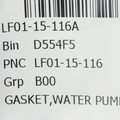 LF0115116A - Cooling System: Water Pump Assembly Gasket for Mazda Image