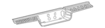 68377143AB - Frame, Bumper and Fascia: Rear Bumper Step Pad for Ram: 2500, 3500 Image