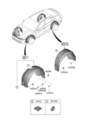 86812L3000 - : Fender Liner for Kia Image