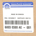 68030380AE - Doors, Door Mirrors and Related Parts: Sliding Door Latch, Right for Chrysler: Town &amp; Country | Dodge: Grand Caravan | Ram: C/V Image