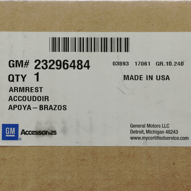 23296484 - Interior: Console Lid, Stingray Logo for GM Image
