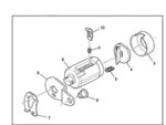 23435058 - : Door Lock Cylinder (Uncoded) for Chevrolet: Express 2500, Express 3500 | GMC: Savana 2500, Savana 3500 Image