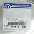 55372703AF - Doors, Door Mirrors and Related Parts: C Pillar Lower Weatherstrip, Left for Dodge: Ram 1500, Ram 2500, Ram 3500 | Ram: 1500, 1500 Classic, 2500, 3500 Image