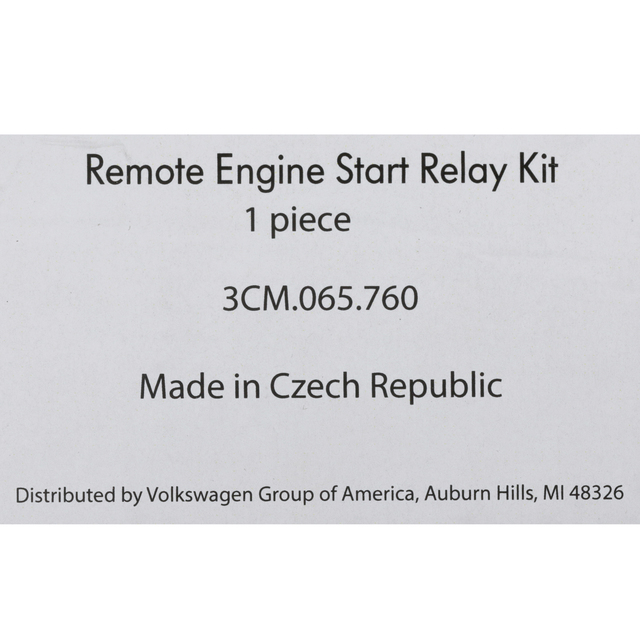 3CM065760 - : Remote Start Kit for Volkswagen: Jetta, Taos Image