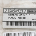 999W5AQ000 - Interior: Air Bag Anti-Theft Bolt, Passenger for Nissan Image