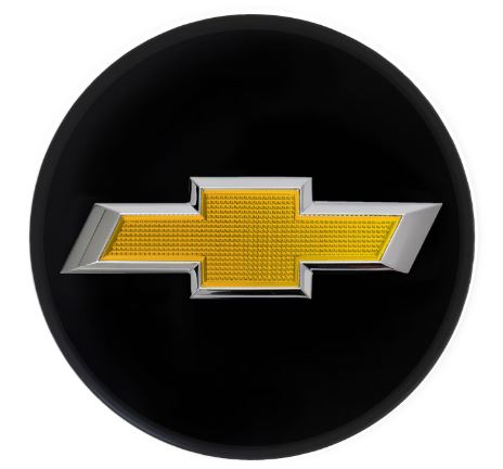 84375184 - Wheels: Wheel Center Cap Black W/Gold Bow-Tie for Chevrolet: Colorado, Silverado 1500, Silverado 1500 LTD, Suburban, Tahoe Image