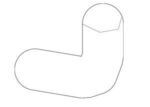 D65167502 - Body: Washer Hose Elbow for Mazda Image