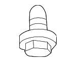11519375 - Body: Rear Spoiler Bolt for Buick: Enclave | Cadillac: ESCALADE IQ | Chevrolet: Corvette, Express 2500, Express 3500, Suburban, Traverse | GMC: Acadia, Savana 2500, Savana 3500, Sierra EV, Yukon XL Image