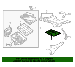 23114339 - Engine: Air Cleaner Assembly Plate for Cadillac: Escalade, Escalade ESV | Chevrolet: Silverado 1500, Silverado 1500 LD, Silverado 2500 HD, Silverado 3500 HD, Suburban, Tahoe | GMC: Sierra 1500, Sierra 1500 Limited, Sierra 2500 HD, Sierra 3500 HD, Yukon, Yukon XL Image