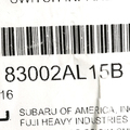 83002AL15B - Body: Stab Control Switch for Subaru: Ascent, Impreza, Legacy, Outback Image