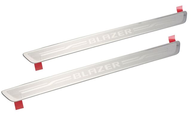 84200227 - Exterior: 19-24 Blazer Front Door Sill Plates With Blazer Script for Chevrolet: Blazer Image