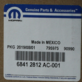 68412812AC - Doors, Door Mirrors and Related Parts: Outside Rearview Mirror, Right for Ram: 1500, 1500 Classic, 2500, 3500 Image