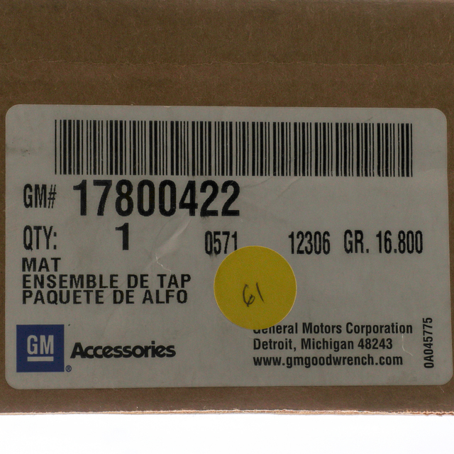 17800422 - Interior: Floor Mats, Third Row Molded Carpet, 3rd Row for Chevrolet: Tahoe | GMC: Yukon Image