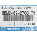 BBM269270C75 - Body: Sun Visor for Mazda Image