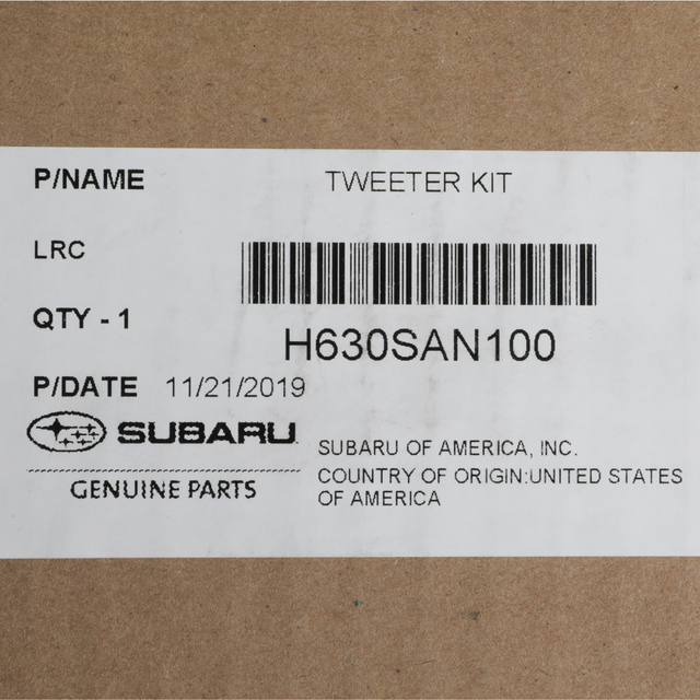 H630SAN100 - Audio/Video: Tweeter Kit for Subaru: Forester, Legacy, Outback Image