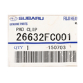 26632FC001 - : Brake Pads Clip for Subaru: Baja, Forester, Impreza, Legacy, Outback Image