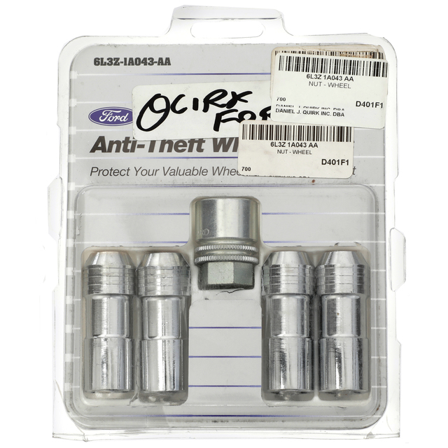6L3Z1A043AA - Wheels: Wheel Locks - Chrome-Plated For Exposed Lugs for Ford Image