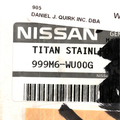 999M6WU00G - : Exhaust Finisher - Stainless Steel (gas engine only) for Nissan Image