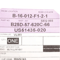 B25D57620C66 - Body: Seat Belt Receptacle for Mazda Image