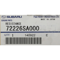 72226SA000 - : Resistor for Subaru: Forester Image
