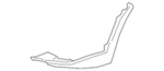 86585C6500 - : Drivers Front Molding Extension for Kia: Sorento Image