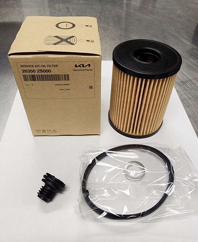 2-Pack Genuine Hyundai Kia Oil Filters 26350-2M000 For 2020-2024 1.6L Engines